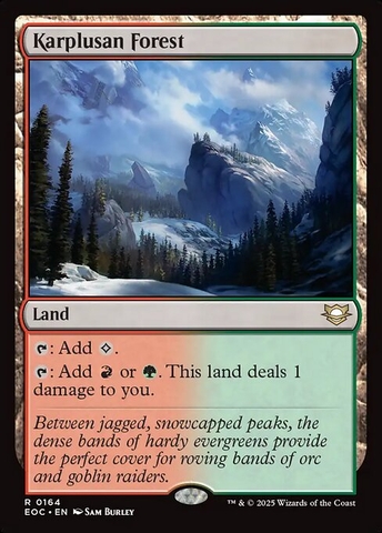 Magic: The Gathering - Edge of Eternities Commander - Karplusan Forest (164)