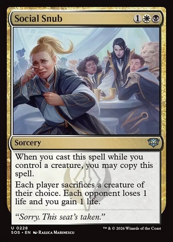 Magic: The Gathering - Secrets of Strixhaven - Social Snub (228)