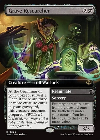 Magic: The Gathering - Secrets of Strixhaven - Grave Researcher // Reanimate (325)