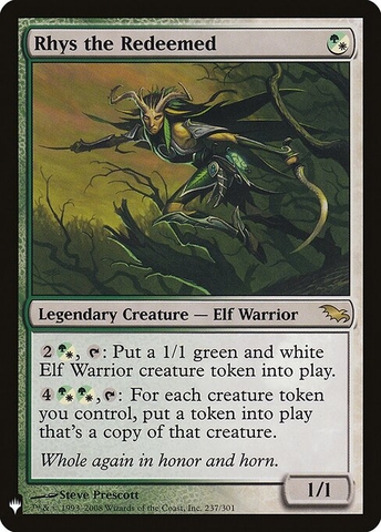 Magic: The Gathering - The List - Rhys the Redeemed (SHM-237)