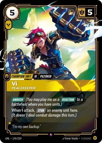 Riftbound TCG - Unleashed - Vi - Peacekeeper (176/219) Foil