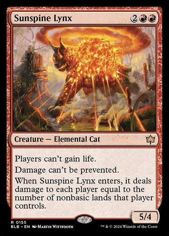 Magic: The Gathering - Bloomburrow - Sunspine Lynx (155)