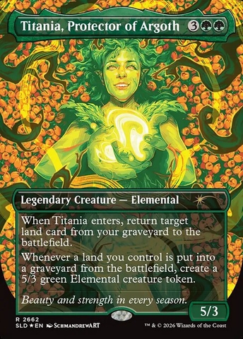 Magic: The Gathering - Secret Lair Drop - Titania, Protector of Argoth (2662) Foil
