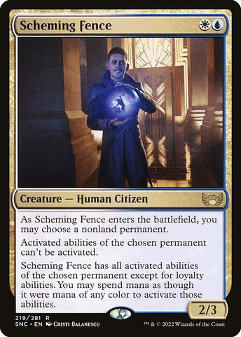 Magic: The Gathering - Streets of New Capenna - Scheming Fence (219)