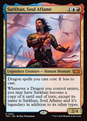 Magic: The Gathering - Tarkir: Dragonstorm Commander - Sarkhan, Soul Aflame (301)