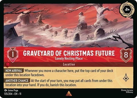 Disney Lorcana ~Winterspell~ Graveyard of Christmas Future - Lonely Resting Place (135/204)
