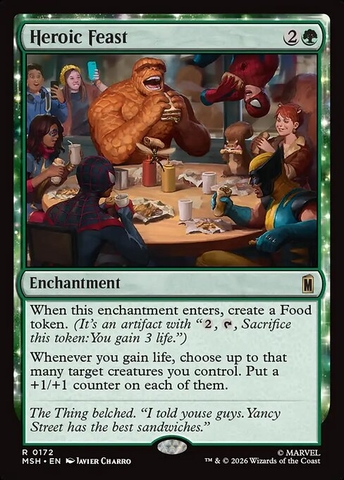 Magic: The Gathering - Marvel Super Heroes - Heroic Feast (172) Foil