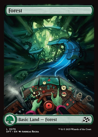 Magic: The Gathering - Aetherdrift - Forest (276) Foil