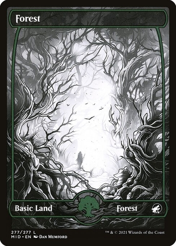 Magic: The Gathering - Innistrad: Midnight Hunt - Forest (277) Foil