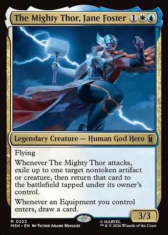 Magic: The Gathering - Marvel Super Heroes - The Mighty Thor, Jane Foster (222)