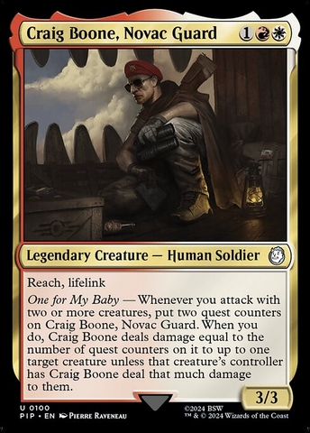 Magic: The Gathering - Fallout - Craig Boone, Novac Guard (100)