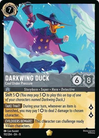 Disney Lorcana ~Winterspell~ Darkwing Duck - Cool Under Pressure (192/204)