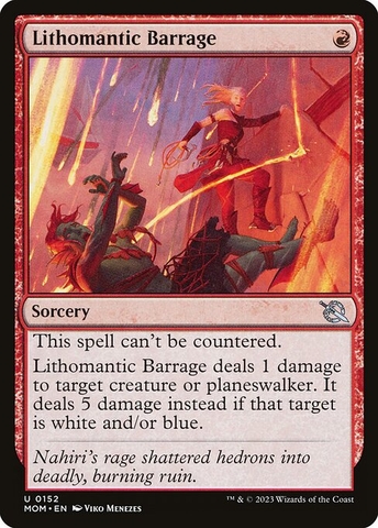 Magic: The Gathering - March of the Machine - Lithomantic Barrage (152)