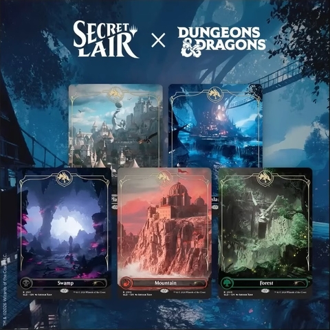 Magic the Gathering - Secret Lair x Dungeons & Dragons - Lands of the Forgotten Realms