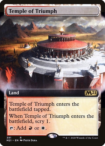 Magic: The Gathering - Core Set 2021 - Temple of Triumph (391) Foil