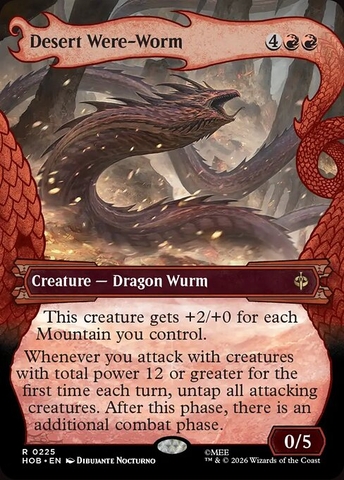 Magic: The Gathering - The Hobbit - Desert Were-Worm (225)
