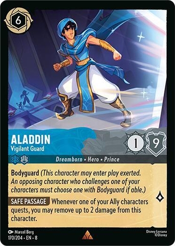 Disney Lorcana ~Reign of Jafar~ Aladdin - Vigilant Guard (170/204)