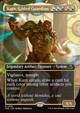 Magic: The Gathering - Reality Fracture - Karn, Gilded Guardian (316)