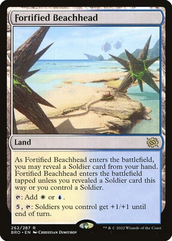 Magic: The Gathering - The Brothers' War - Fortified Beachhead (262) Foil