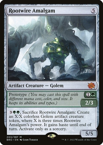 Magic: The Gathering - The Brothers' War - Rootwire Amalgam (203) Foil