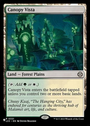 Magic: The Gathering - The List - Canopy Vista (LCC-321)