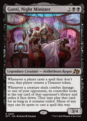 Magic: The Gathering - Aetherdrift - Gonti, Night Minister (87) Foil