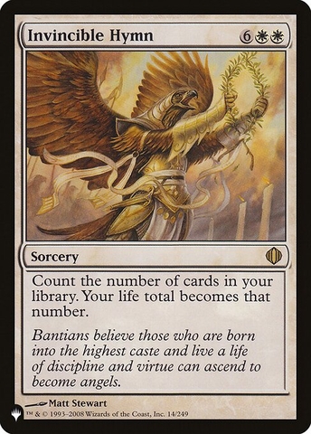 Magic: The Gathering - The List - Invincible Hymn (ALA-14)