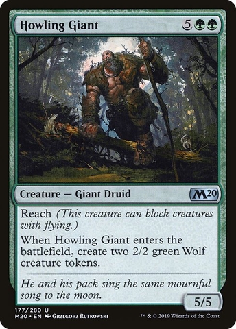 Magic: The Gathering - Core Set 2020 - Howling Giant (177)