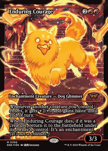 Magic: The Gathering - Duskmourn: House of Horror - Enduring Courage (392) Foil