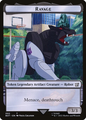 Magic: The Gathering - Transformers Tokens - Ravage (2) Foil
