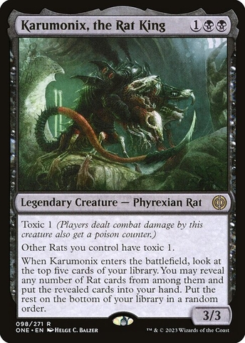 Magic: The Gathering - Phyrexia: All Will Be One - Karumonix, the Rat King (98) Foil