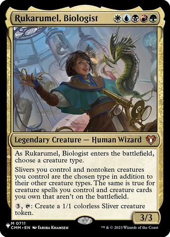 Magic: The Gathering - The List - Rukarumel, Biologist (CMM-711)