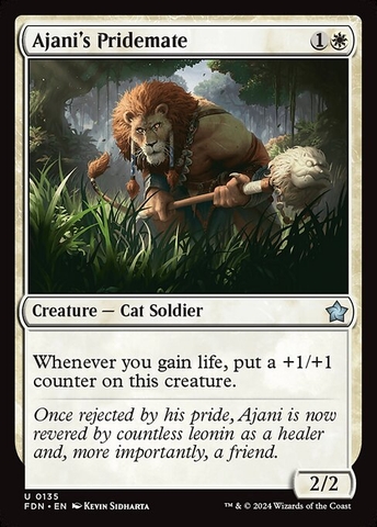 Magic: The Gathering - Foundations - Ajani's Pridemate (135)
