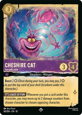 Disney Lorcana ~Whispers in the Well~ Cheshire Cat - Inexplicable (60/204)