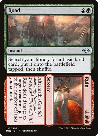 Magic: The Gathering - Modern Horizons 2 - Road // Ruin (212)
