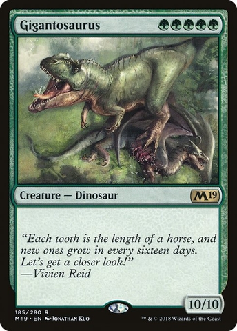 Magic: The Gathering - Core Set 2019 - Gigantosaurus (185)