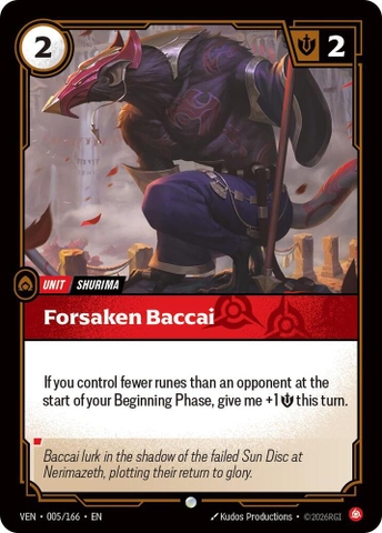 Riftbound TCG - Vendetta - Forsaken Baccai (005/166)