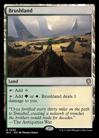 Magic: The Gathering - Bloomburrow Commander - Brushland (295)