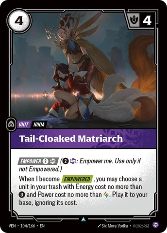 Riftbound TCG - Vendetta - Tail-Cloaked Matriarch (104/166)