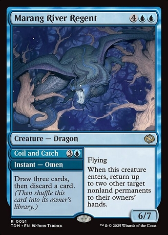 Magic: The Gathering - Tarkir: Dragonstorm - Marang River Regent // Coil and Catch (51)