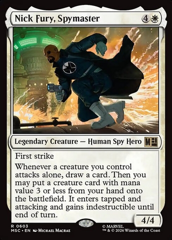 Magic: The Gathering - Marvel Super Heroes Commander - Nick Fury, Spymaster (603)