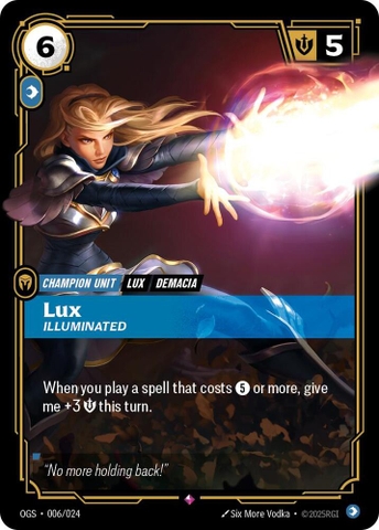 Riftbound TCG - Origins: Proving Grounds - Lux - Illuminated (006/024)