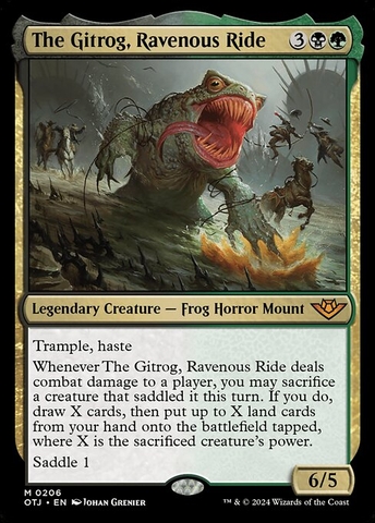 Magic: The Gathering - Outlaws of Thunder Junction - The Gitrog, Ravenous Ride (206) Foil