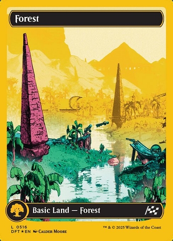 Magic: The Gathering - Aetherdrift - Forest (516) Foil