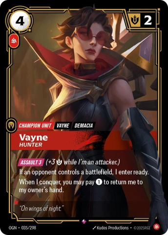 Riftbound TCG - Origins - Vayne - Hunter (035/298) Foil