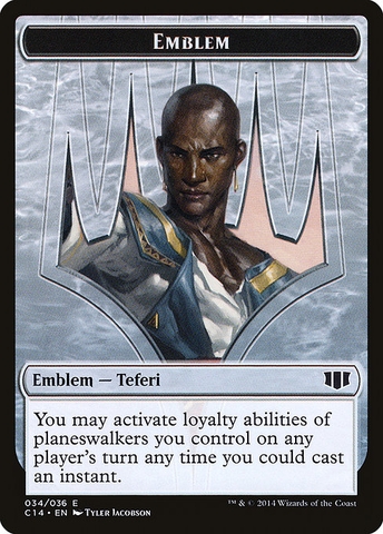 Magic: The Gathering - Commander 2014 Tokens - Teferi, Temporal Archmage Emblem (34)