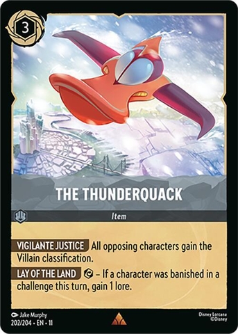 Disney Lorcana ~Winterspell~ The Thunderquack (202/204)