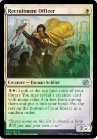 Magic the Gathering - The Brothers' War - Recruitment Officer - FOIL