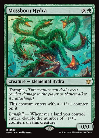 Magic: The Gathering - Foundations - Mossborn Hydra (107)
