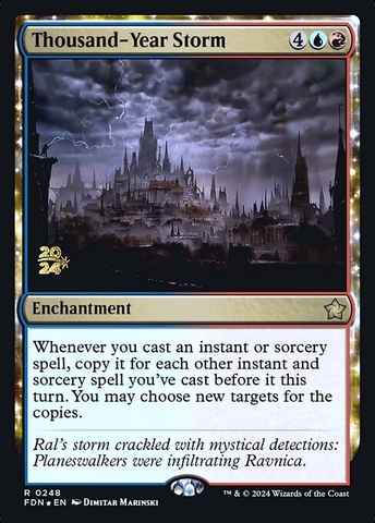 Magic: The Gathering - Foundations Promos - Thousand-Year Storm (248s) Foil